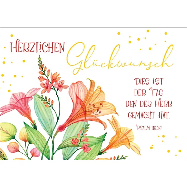 Produktbild des Artikels Postkartenserie "Herzlichen Glückwunsch" 10 Stk. (Schreibwaren)