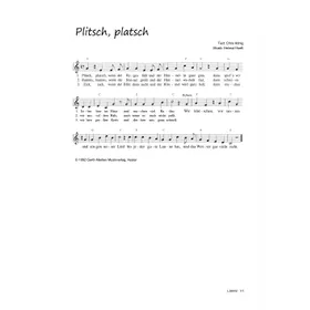 Produktbild des Artikels Plitsch, platsch (Noten - Download)