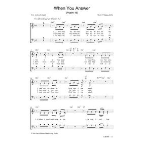 Produktbild des Artikels When You Answer (Noten - Download)