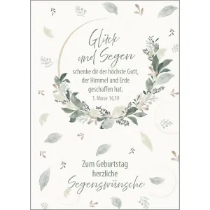 Produktbild des Artikels Postkarten: Glück und Segen, 4 Stück (Schreibwaren)
