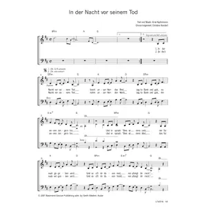 Produktbild des Artikels In der Nacht vor seinem Tod (Noten - Download)