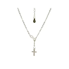 Produktbild des Artikels Halskette "Kreuz mit Unendlichkeitssymbol" silber ()