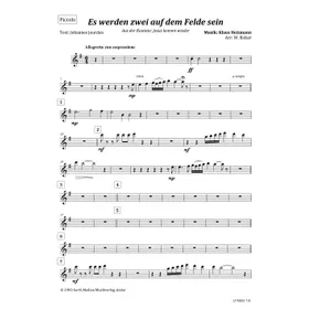 Produktbild des Artikels Es werden zwei auf dem Felde sein (Piccolo) (Noten - Download)