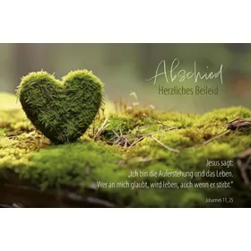 Produktbild des Artikels Faltkarte "Abschied - Herzliches Beileid" (Schreibwaren)