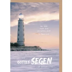 Produktbild des Artikels Faltkarte "Alles Gute" - Leuchtturm (Schreibwaren)
