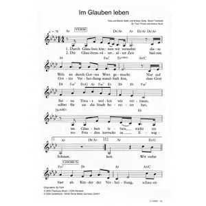 Produktbild des Artikels Im Glauben leben (Noten - Download)
