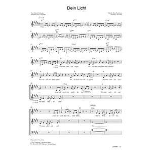 Produktbild des Artikels Dein Licht (Noten - Download)