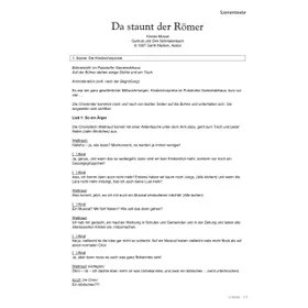Produktbild des Artikels Da staunt der Römer (Szenentexte) (Noten - Download)