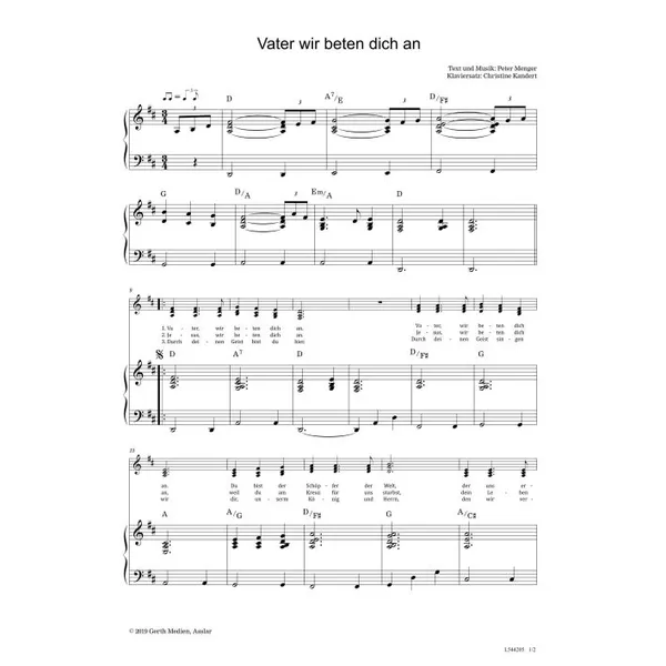 Produktbild des Artikels Vater, wir beten dich an (Noten - Download)