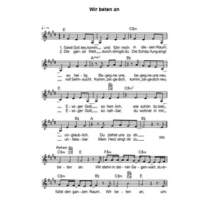 Produktbild des Artikels Wir beten an (Noten - Download)