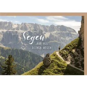 Produktbild des Artikels Faltkarte "Gottes Segen" - Wanderweg (Schreibwaren)