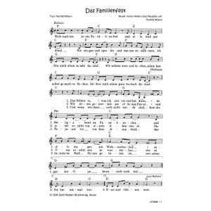 Produktbild des Artikels Das Familienfest (Noten - Download)