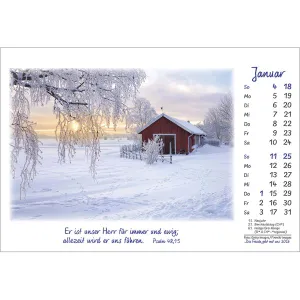 Produktbild des Artikels Die Freude geht mit uns 2026 - Aufstellkalender (Kalender - Spiralbindung)