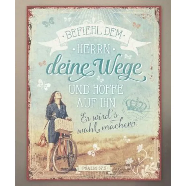 Produktbild des Artikels Metallschild groß - Befiehl ()