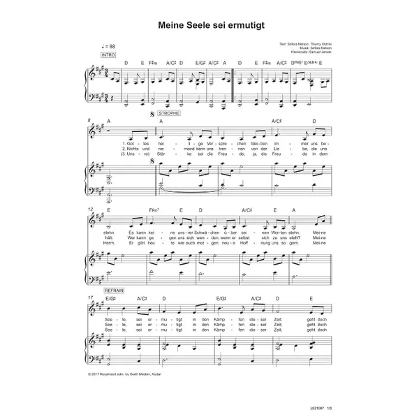 Produktbild des Artikels Meine Seele, sei ermutigt (Noten - Download)