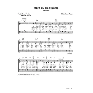 Produktbild des Artikels Hörst du die Stimme (Noten - Download)