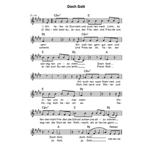 Produktbild des Artikels Doch Gott (Noten - Download)