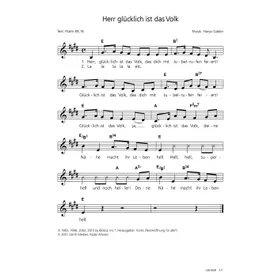 Produktbild des Artikels Herr glücklich ist das Volk (Noten - Download)