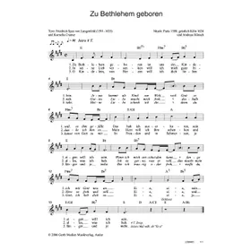 Produktbild des Artikels Zu Bethlehem geboren (Noten - Download)