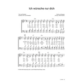 Produktbild des Artikels Ich wünsche nur dich, Herr (Noten - Download)