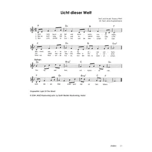 Produktbild des Artikels Licht dieser Welt (Noten - Download)