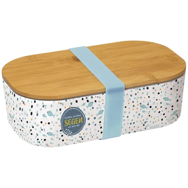 Produktbild des Artikels Lunchbox: "Gottes reicher Segen sei mit dir" (Bambus) ()