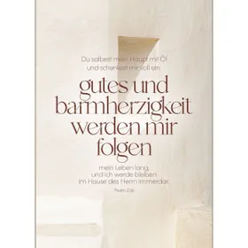 Produktbild des Artikels Postkarten: Du salbest mein Haupt mit Öl 4 Stück (Schreibwaren)