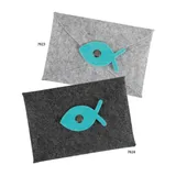 Stimmungsbild zu Filz-Kuvert mit Karte - dunkelgrau