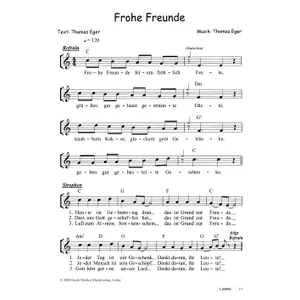 Produktbild des Artikels Frohe Freunde (Noten - Download)