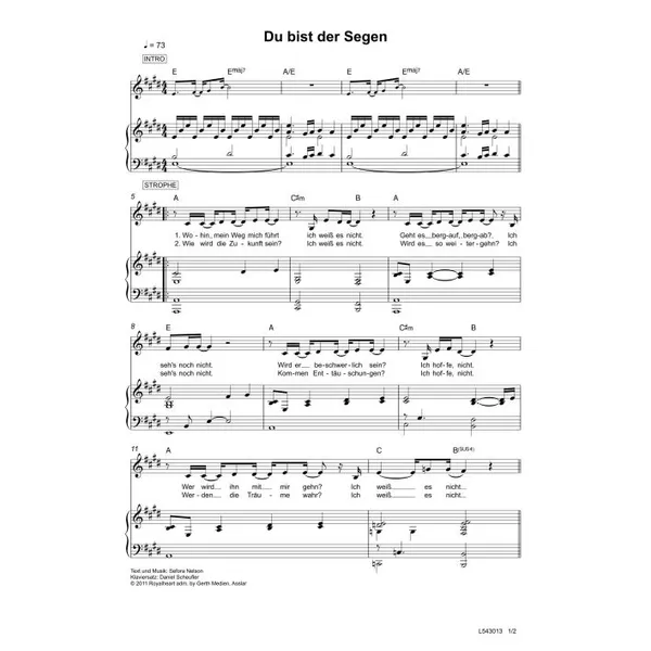 Produktbild des Artikels Du bist der Segen (Noten - Download)