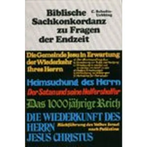 Produktbild des Artikels Biblische Sachkonkordanz (Buch - Paperback)