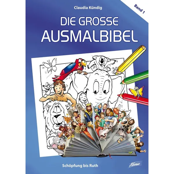 Produktbild des Artikels Die große Ausmalbibel: Schöpfung bis Ruth (1) (Buch - Gebunden (Flexcover))