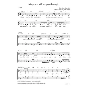 Produktbild des Artikels My Peace Will See You Through (Noten - Download)