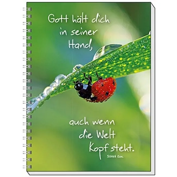 Produktbild des Artikels Memo Block A5: Gott hält dich in seiner Hand (Schreibwaren - Spiralbindung)