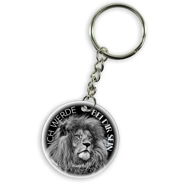 Produktbild des Artikels Schlüsselanhänger Edelstahl "Ich werde bei dir sein" ()