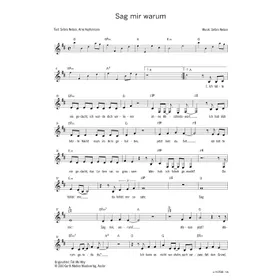 Produktbild des Artikels Sag mir warum (Noten - Download)