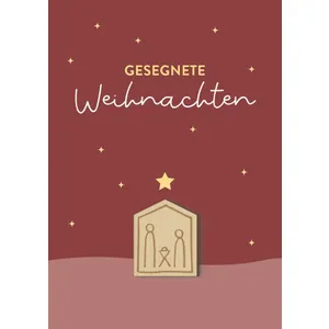Produktbild des Artikels Faltkarte - Gesegnete Weihnachten (Schreibwaren)