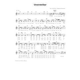Produktbild des Artikels Unvorstellbar (Noten - Download)