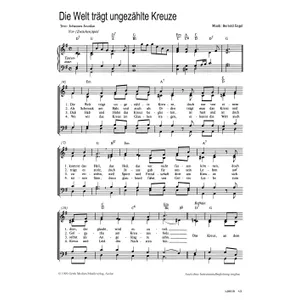 Produktbild des Artikels Die Welt trägt ungezählte Kreuze (Noten - Download)