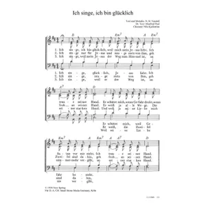 Produktbild des Artikels Ich singe, ich bin glücklich (Noten - Download)