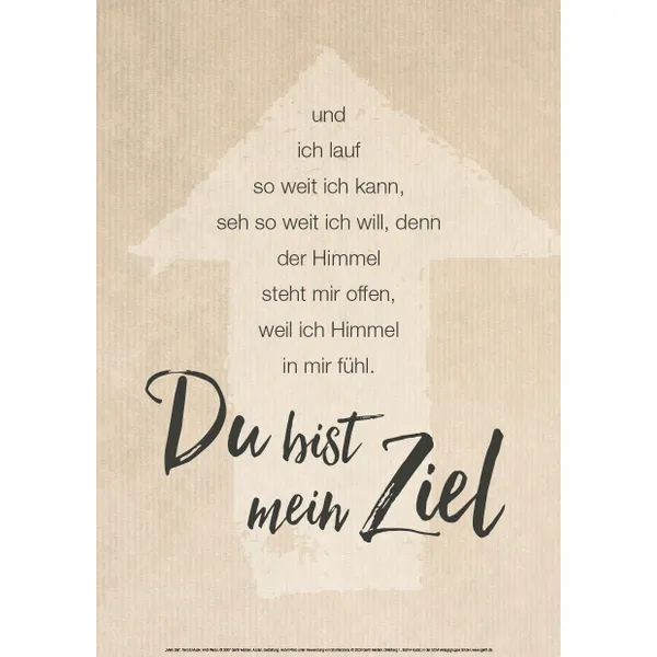Produktbild des Artikels Poster: Mein Ziel - A3 ()