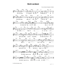 Produktbild des Artikels Nicht verdient (Noten - Download)