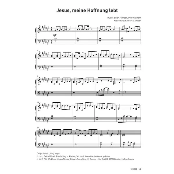 Produktbild des Artikels Jesus, meine Hoffnung lebt (Noten - Download)