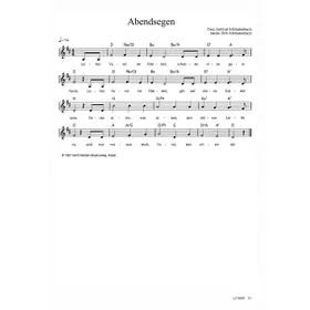 Produktbild des Artikels Abendsegen (Noten - Download)