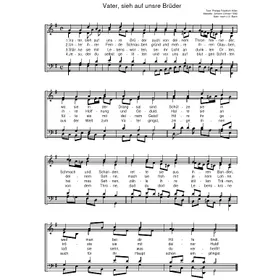 Produktbild des Artikels Vater sieh auf unsre Brüder (Noten - Download)