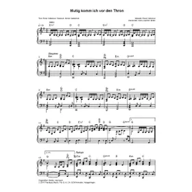 Produktbild des Artikels Mutig komm ich vor den Thron (Noten - Download)