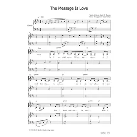 Produktbild des Artikels The Message Is Love (Noten - Download)