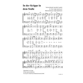 Produktbild des Artikels In der Krippe in dem Stalle (Noten - Download)