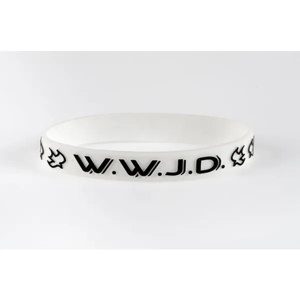 Produktbild des Artikels Armband "W.W.J.D. - Taube - What would Jesus do?- weiß ()
