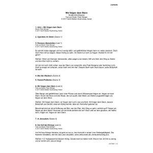 Produktbild des Artikels Wir folgen dem Stern (Liedtexte) (Noten - Download)